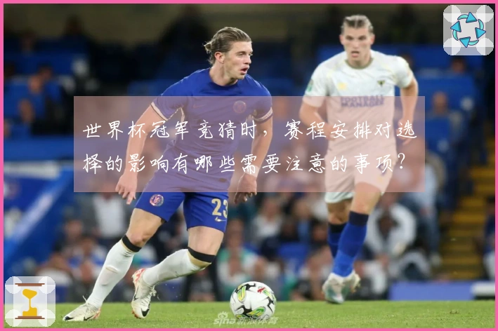 世界杯冠军竞猜时，赛程安排对选择的影响有哪些需要注意的事项？